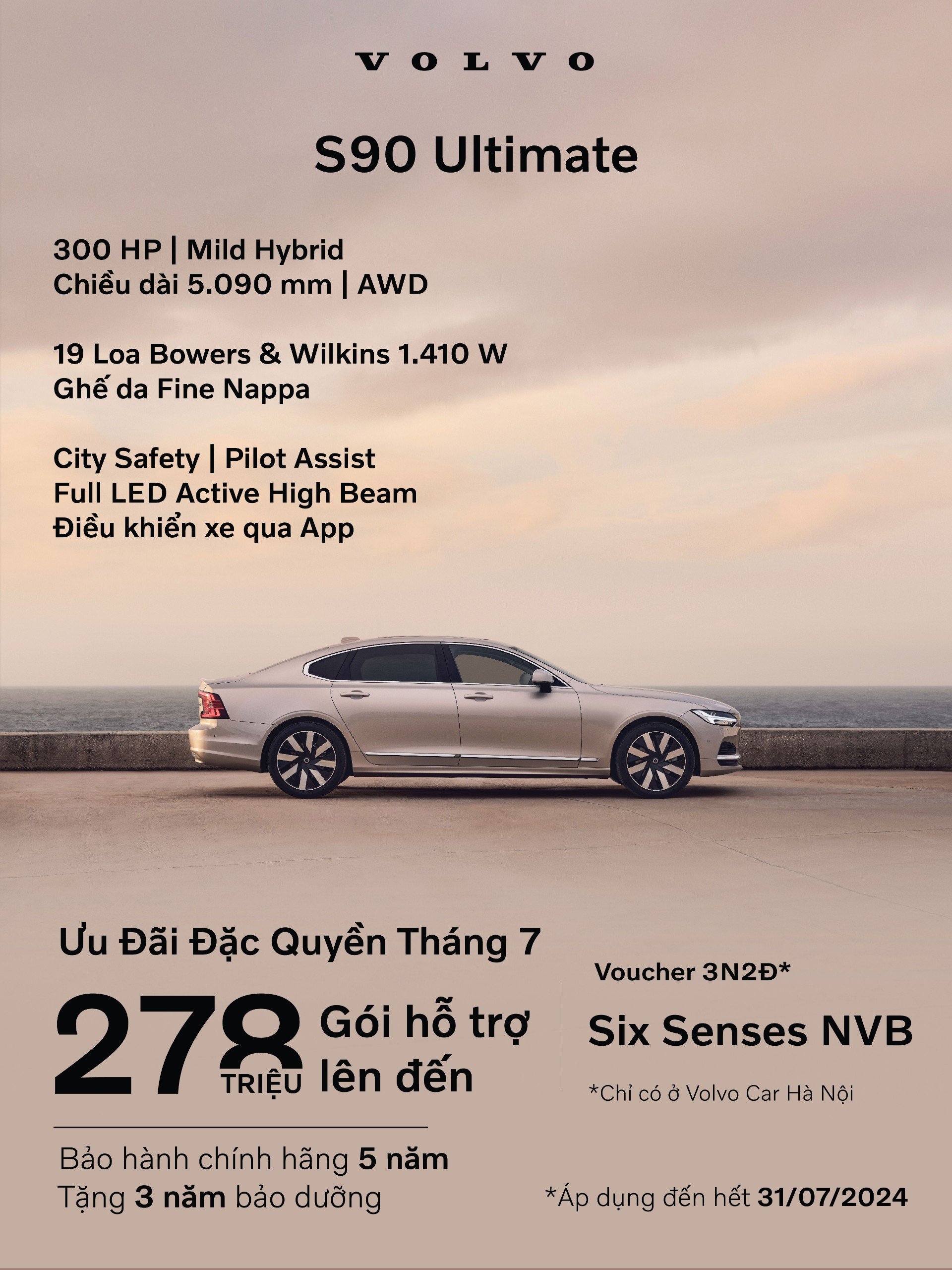 Volvo S90 - Biểu tượng của sự tinh tế và an toàn